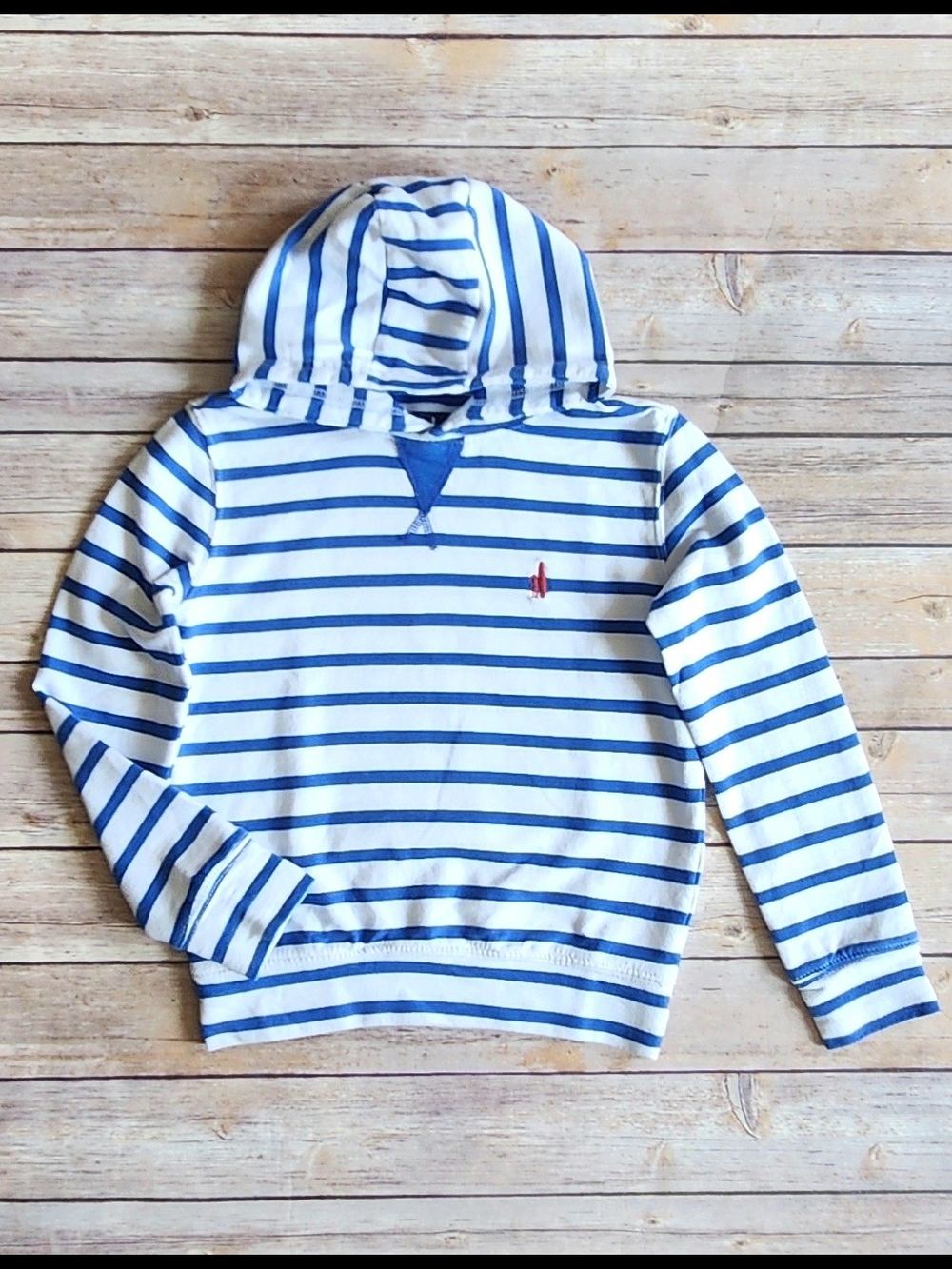 Johnnie-O Gilley Jr. Striped Pullover Hoodie Size 10